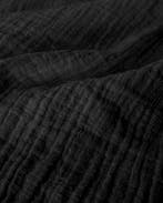 Hydrofiel Katoen Linnenstructuur Zwart, Nieuw, Zwart