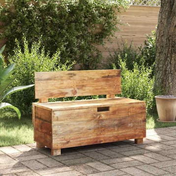 vidaXL Bank 86x40x60 cm massief mahoniehout, Verzenden, Nieuw