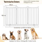 2dekans | Yaheetech Hondenhekje 151,5 × 90,5 cm – Wit Hout –, Dieren en Toebehoren, Ophalen of Verzenden, Zo goed als nieuw