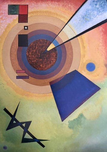 Wassily Kandinsky (1866-1944) - “Green and red, 1925”.