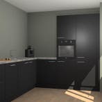 Zwarte keuken Portland 78719, Verzenden, Nieuw