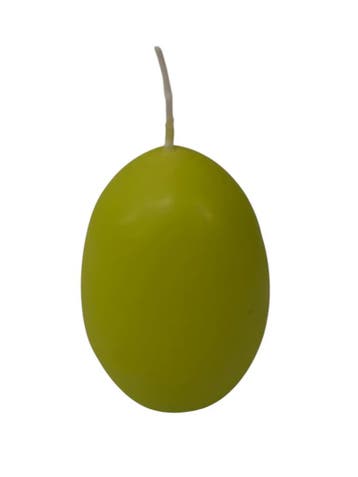 Eikaars Eierkaarsen Limegroen 65x45 mm per stuk, Ophalen of Verzenden, Nieuw