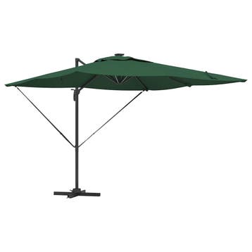 vidaXL Parasol Groen 286 x 284 x 270 cm Aluminium en, Verzenden, Nieuw, 2 tot 3 meter