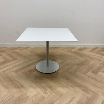 kantinetafel (hxbxd) 74x90x90 cm, licht grijs, Ophalen of Verzenden, Gebruikt, Bureau