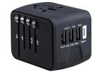 Fedec Universele Wereldstekker met 3 USB-poorten en 1 USB-C, Verzenden, Nieuw