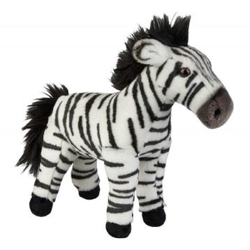 Ravensden zebra knuffel - pluche - zwart/wit - 28 cm, Verzenden, Nieuw