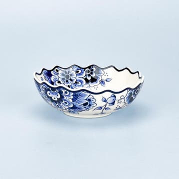 Kom keramiek groot geschulpt - delftsblauw, Ophalen of Verzenden, Nieuw