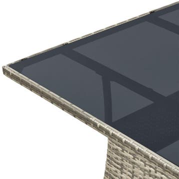 Polyrotan Tuintafel / Bijzettafel / Balkontafel Yoro - Vierk, Verzenden, Nieuw