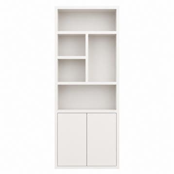 123Kast - Vakkenkast Mendoza 01 - 90x35x220H cm - 2 push to, Verzenden, Nieuw