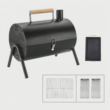 Compacte Dubbele Houtskoolgrill - Draagbaar voor Camping, Tu, Tuin en Terras, Houtskoolbarbecues, Verzenden, Nieuw