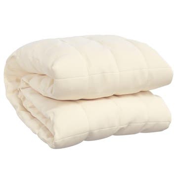 Gewichtendeken 11kg Lichtcreme | Tweedekansje | OP=OP, Overige maten, Beige, Ophalen of Verzenden, Deken of Dekbed