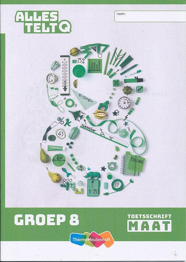 Alles Telt Q Toets schrift Maat groep 8 (per stuk), Boeken, Schoolboeken, Verzenden
