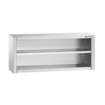 GGM Gastro | RVS wandkast PREMIUM - 1600x400x650mm - open |, Verzenden, Nieuw in verpakking, RVS Meubilair