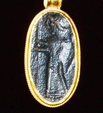 Oud-Romeins, Keizerrijk Goud Pendant, Een oud, hoog karaat, Sieraden, Tassen en Uiterlijk