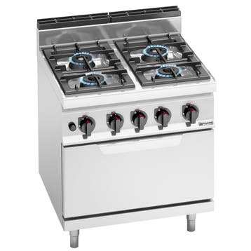 GGM Gastro | Gasfornuis - Lorenzo 700 - 800x714mm - 35,8 kW, Verzenden