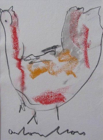 Anton Heyboer (1924-2005) - Kip, Antiek en Kunst