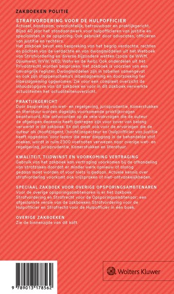 Zakboek Strafvordering voor de Hulpofficier / 2025, Boeken, Verzenden, Gelezen, M.G.M. Hoekendijk