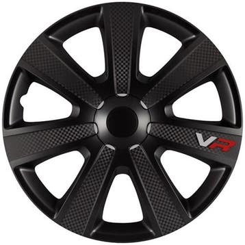 Wieldoppen 15 Inch Vr Carbon Zwart 4 Stuks, Verzenden, Nieuw
