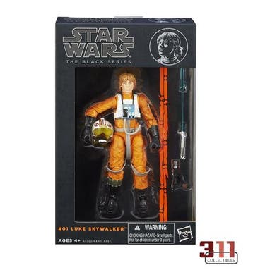 Hasbro - Star Wars - Black Series - Orange Line Wave - Luke, Verzenden, Nieuw
