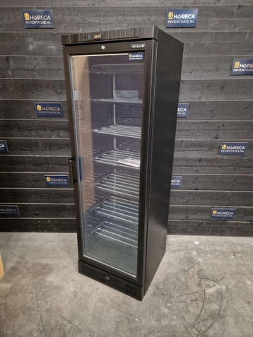 Vrieskast | Tefcold | glasdeur | zwart | 300 liter |, Nieuw in verpakking, Koelen en Vriezen