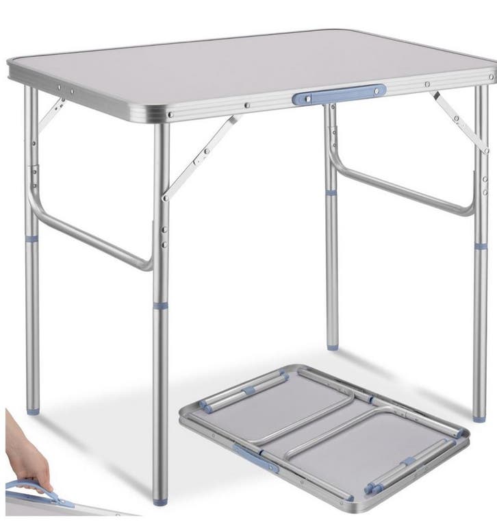 Inklapbare Campingtafel Verstelbaar 60*45 Lichtgewicht ACTIE, Caravans en Kamperen, Kampeermeubelen, Nieuw, Verzenden