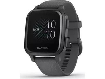 Garmin Venu Sq 40 mm grijs op siliconenbandje leisteen -, Sieraden, Tassen en Uiterlijk, Smartwatches, Verzenden, Nieuw, Garmin