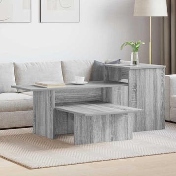 vidaXL Wandtafel Grijs Sonoma 91,5 x 35 x 38,5 cm Bewerkt, Minder dan 50 cm, Verzenden, Nieuw, Minder dan 50 cm