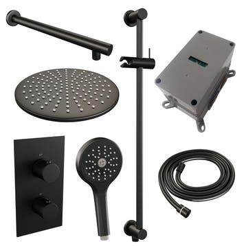Brauer Black Carving Thermostatische Regendoucheset Inbouw -, Ophalen of Verzenden, Nieuw