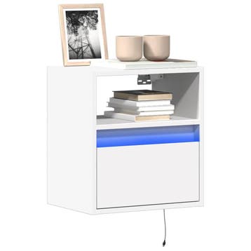 vidaXL Tv-wandmeubels 2 st met LED-verlichting 41x31x45 cm, Huis en Inrichting, Kasten | Televisiemeubels, Verzenden, Nieuw, Overige houtsoorten