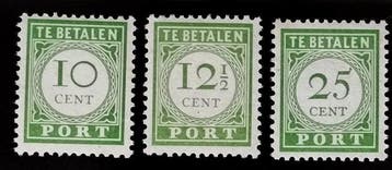 Curaçao 1945 - Port Engelse Druk - Nvph P31/P33, Gestempeld