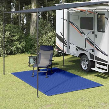 vidaXL Tenttapijt 200x300 cm HDPE blauw, Verzenden, Nieuw