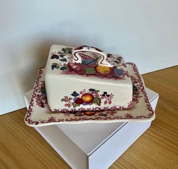 Masons - ironstone - Boterschotel - Fruit Basket -