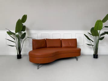 De Sede DS 47 Sofa Leer DeSede Bruin Donker Zwitserland Bank, Huis en Inrichting, Banken | Bankstellen, Tweepersoons, Leer, Ophalen of Verzenden
