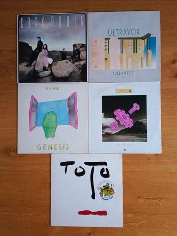 Genesis, Toto, Level 42, Ultravox, Cock Robin - 5 x great, Nieuw in verpakking