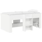 vidaXL Kinder Hoogslaper 2 pcs Wit 163 x 101,1 x 68,5 cm, Huis en Inrichting, Verzenden, Nieuw, Wit, Hout