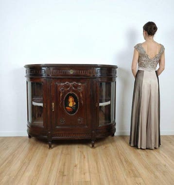 Credenza - Hout, Brons, Glas, IJzer, Messing - Servante in