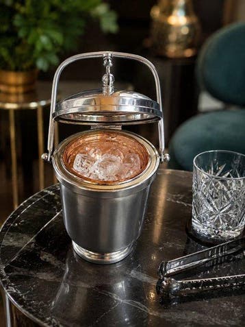 Macabo - Ijsemmer - Verzilverd - Italiaanse baraccessoire, Antiek en Kunst