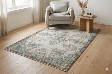 Licht vintage - Vloerkleed - 200 cm - 120 cm - met, Nieuw