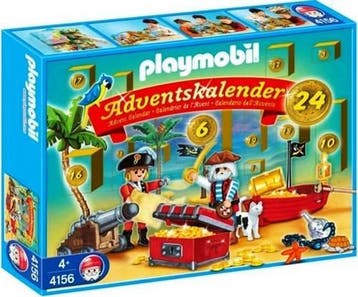 Playmobil Adventskalender Piraten - 4156 (Compleet in doos), Verzenden, Zo goed als nieuw