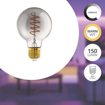 EGLO connect.z Smart LED Lamp -E27 - Ø 8 cm - Smoke, Verzenden, Nieuw