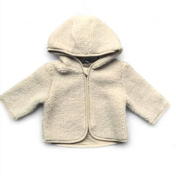 Levv zip hoodie teddy LEAN light sand - 68 (4-6 maanden), Ophalen of Verzenden, Nieuw