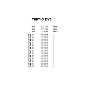 Functionals Tertio DV2 vrijstaand garderoberek, Huis en Inrichting, Woonaccessoires | Kapstokken, Verzenden, Nieuw