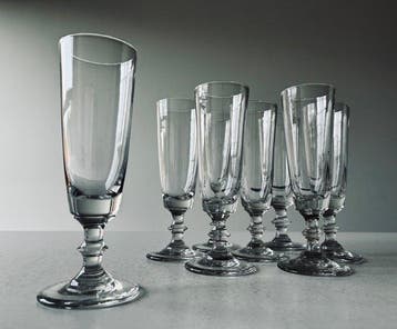 Champagne fluitje (8) - Glas, Antiek en Kunst