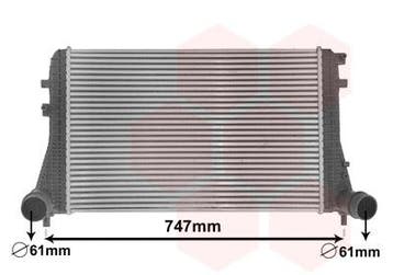 A3 Intercooler 1.6 TDi / 2.0 TDi inlaat en uitlaat 61 mm, Ophalen of Verzenden, Nieuw, Audi