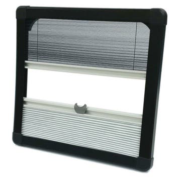 Horrex Gebogen Duo Plissé R5000 Zwart 524x534, Nieuw