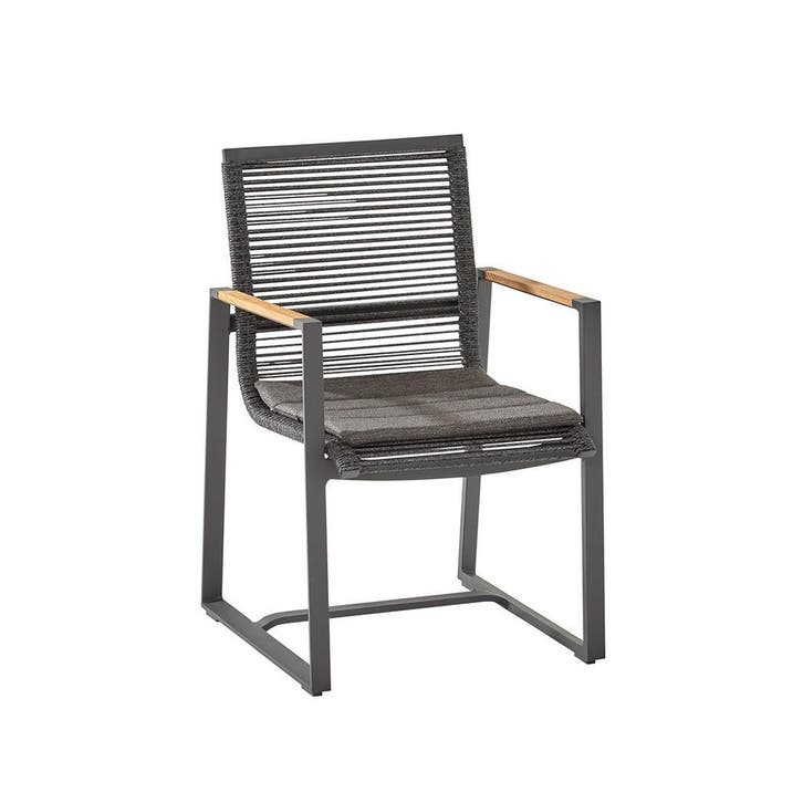 Taste by 4 SeasonsPandino tuinstoel - matt carbon, Tuin en Terras, Tuinsets en Loungesets, Verzenden