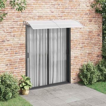 vidaXL Deurluifel 200x75 cm PC grijs en transparant, Verzenden, Nieuw