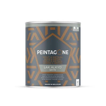 Peintagone Lak Alkyd Satin - 1 liter - alle kleuren lever..., Overige kleuren, Nieuw, Ophalen of Verzenden, Lak