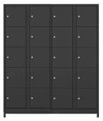 Nieuw Lockerkast Dark 20-deurs - 4 Kolommen HHV, Ophalen of Verzenden, Nieuw
