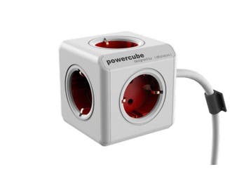 Allocacoc PowerCube Extended Rood 1,5 Meter, Ophalen of Verzenden, Nieuw